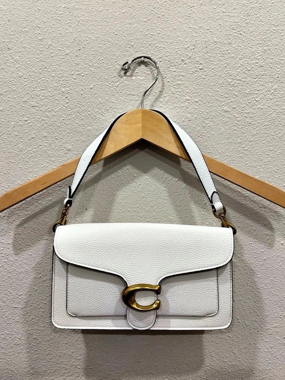 COACH Tabby Shoulder Bag 26 in White